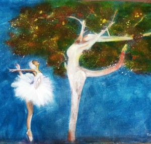 La ballerina e l'albero 2014-Acr-30H40L