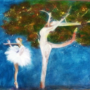 La ballerina e l'albero 2014-Acr-30H40L